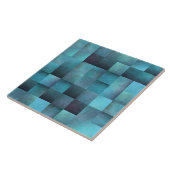 Klassische Farbtöne von blauen Quadraten Fliese (Seite)