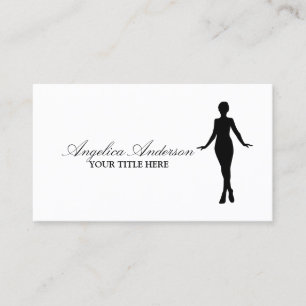 Klassische Fashion Boutique Business Card Visitenkarte