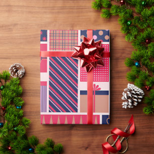 🎄Klassische Festtagscollage Weihnachten Geschenkpapier