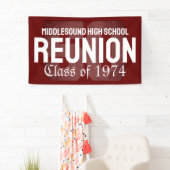 Klassische, fette 50-jährige High School Wiederseh Banner (Insitu)