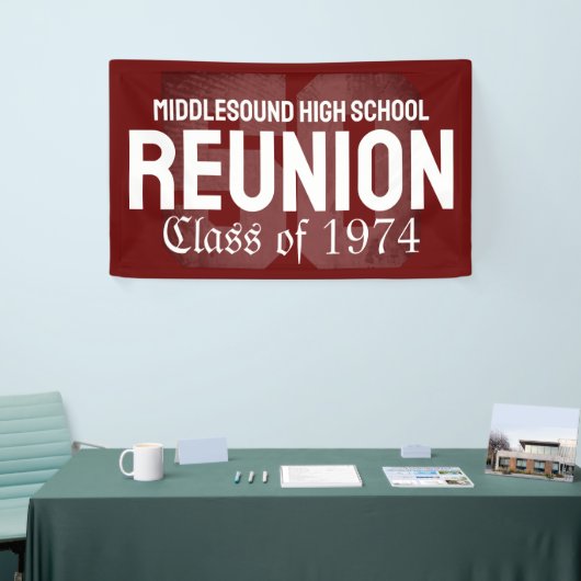 Klassische, fette 50-jährige High School Wiederseh Banner (Messeveranstaltung)