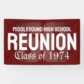 Klassische, fette 50-jährige High School Wiederseh Banner (Horizontal)