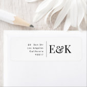 Klassische fette Big Monogram Elegante Rücksendead (Insitu)