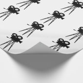 Klassische Film-Kamera Geschenkpapier (Ecke)