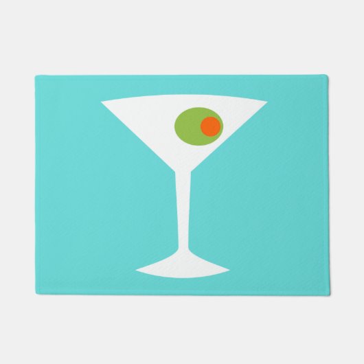 Klassische Film-Martini-Tür-Matte Fußmatte (Vorderseite)
