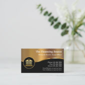 Klassische Finanzdienstleistungen Visitenkarte (Stehend Vorderseite)