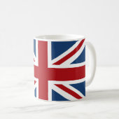 Klassische Flagge der Union Jack UK Kaffeetasse (VorderseiteRechts)