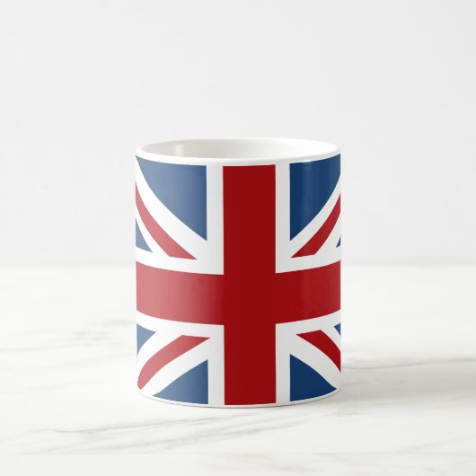 Klassische Flagge der Union Jack UK Kaffeetasse (Mittel)