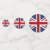 Klassische Flagge der Union Jack UK Konfetti (Rückseiten)