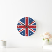 Klassische Flagge der Union Jack UK Runde Wanduhr (Zuhause)
