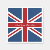 Klassische Flagge der Union Jack UK Serviette (Vorderseite)