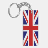 Klassische Flagge des Vereinigten Königreichs Schlüsselanhänger (Vorderseite links)