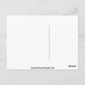 Klassische Flagge für Taucher Postkarte (Rückseite)