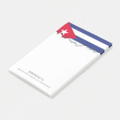 Klassische Flagge Kubas Post-it Klebezettel (angewinkelt)