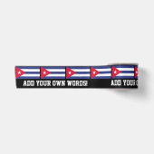 Klassische Flagge Kubas Satinband (Vorderseite)