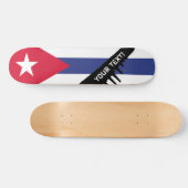 Klassische Flagge Kubas Skateboard (Horizontal)