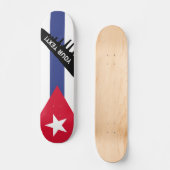 Klassische Flagge Kubas Skateboard (Vorderseite)