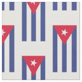 Klassische Flagge Kubas Stoff (Nahaufnahme)