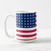 Klassische Flagge USA Kaffeetasse (Links)