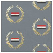 Klassische Flagge von Ägypten Stoff (Nahaufnahme)