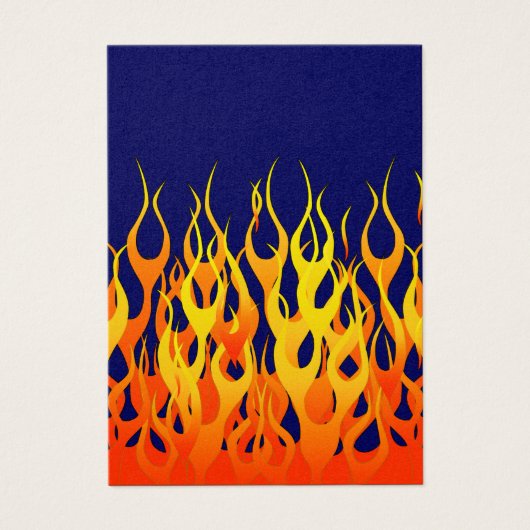 Klassische Flammenfeuer auf blauem Navy (Vorderseite)