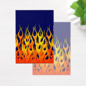 Klassische Flammenfeuer auf blauem Navy (Schreibtisch)