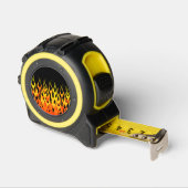 Klassische Flammenfeuer auf schwarz Maßband (Winkel)