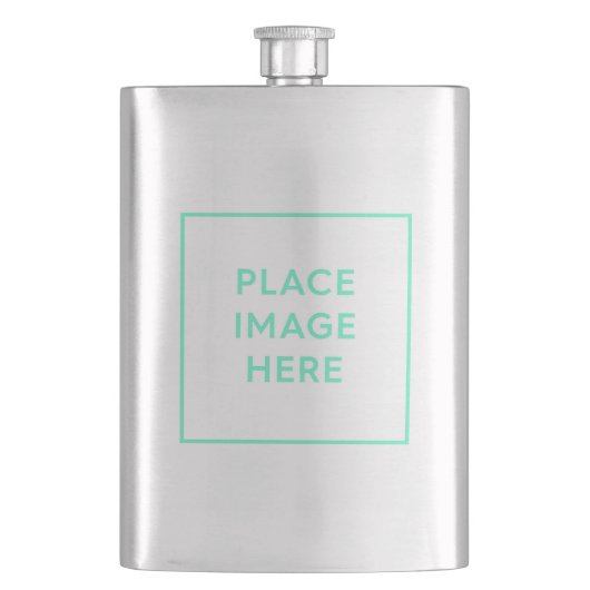 klassische Flasche Flachmann (Vorderseite)