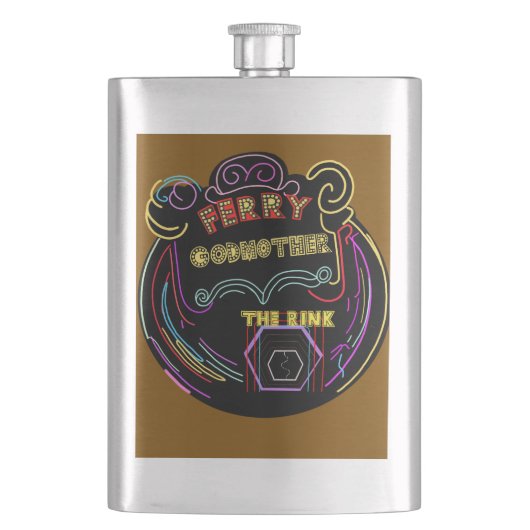 klassische Flasche Flachmann (Vorderseite)