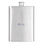 klassische Flasche Flachmann (Vorderseite)