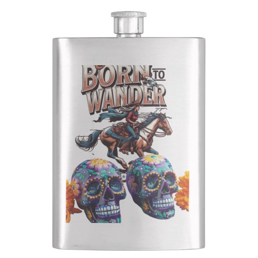 klassische Flasche Flachmann (Vorderseite)