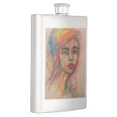klassische Flasche Flachmann (Rechts)