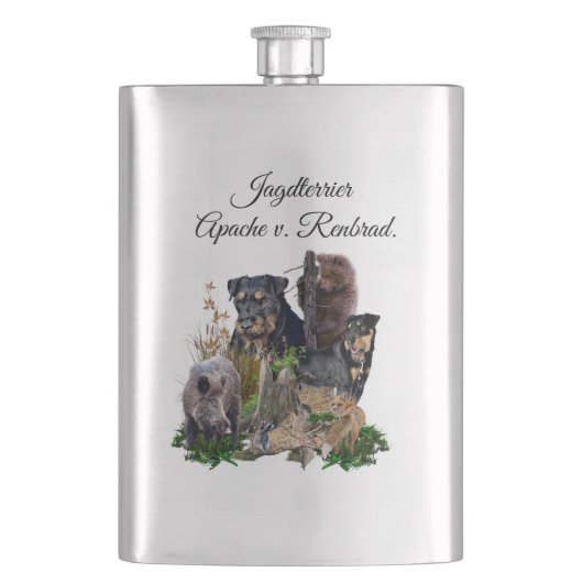 klassische Flasche Flachmann (Vorderseite)