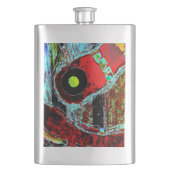 Klassische Flasche - Frequency Serpent Abstracte E Flachmann (Vorderseite)