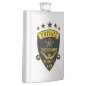 Klassische Flasche für private Ermittler Flachmann (Rechts)
