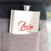 Klassische Flasche Liebe Flachmann (Beispiel)