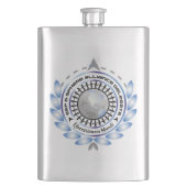 Klassische Flasche mit Logo Flachmann (Vorderseite)