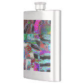 Klassische Flasche – Neon-Puls Flachmann (Links)