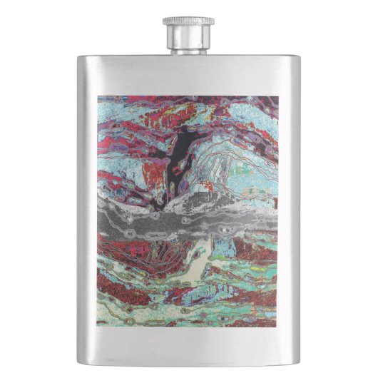 Klassische Flasche – Strata Pulse Flachmann (Vorderseite)
