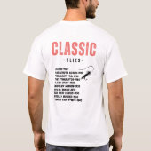 Klassische Fliegenfische T-Shirt (Rückseite)