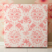 Klassische Florale Damast-Rose Pink