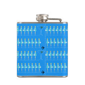 Klassische Flugbegleiter-Flasche Flachmann (Rückseite)