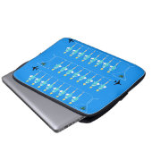 Klassische Flugbegleiter-Laptop-Hülse Laptopschutzhülle (Vorne Knopf)