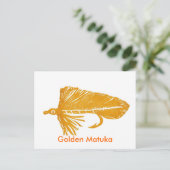 Klassische Forelle Fly Postcard "Golf Matuka" Postkarte (Stehend Vorderseite)