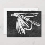Klassische Forelle Fly Postcard Postkarte (Vorne/Hinten)