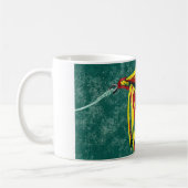 Klassische Forellenfliege "Firecracker" Kaffeetasse (Links)