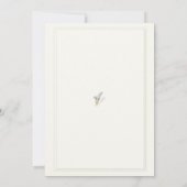 Klassische formale Rahmen Frühlingslilie von Valle Einladung (Rückseite)