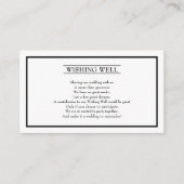 Klassische formelle Hochzeitsstimmung für Wunschvo Begleitkarte (Vorderseite)