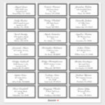 Klassische formelle Schwarz-weiße Hochzeitgastadre Aufkleber<br><div class="desc">Dieses klassische formale Schwarz-weiße Wedding Guest Aufkleber-Design Set für ein anspruchsvolles und elegantes Event im Frühling, Sommer, Herbst oder Winter. Zeitlos Schwarz/Weiß bietet glänzende, dunkle und helle Kontrastdetails von schicken Rändern und Vintagem Stil - ein kuratiertes Aussehen, das einen modernen minimalistischen Look ebenso leicht wie ein formales und verziertes Luxusereignis...</div>