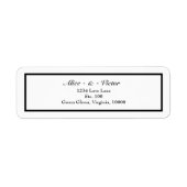 Klassische formelle Schwarz-weiße Hochzeitsszenari (Vorne)